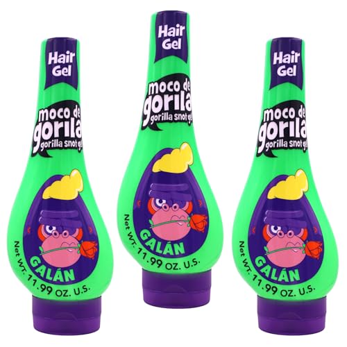 Moco de Gorila Galan Hair Gel - Long-Lasting Hold, 3 Pack