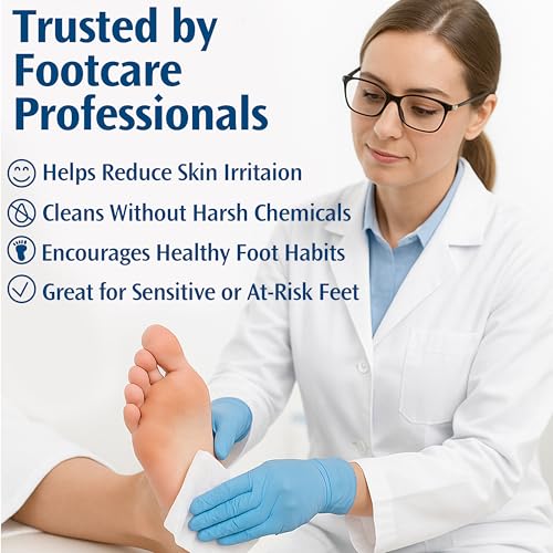 Pedifix Tea Tree Foot Wipes with Aloe, Peppermint & Vitamin E – Odor & Sweat Control