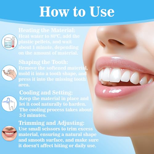 Moldable Thermoplastic Beads for DIY Vampire Fangs & Teeth Repair - 10.9 oz