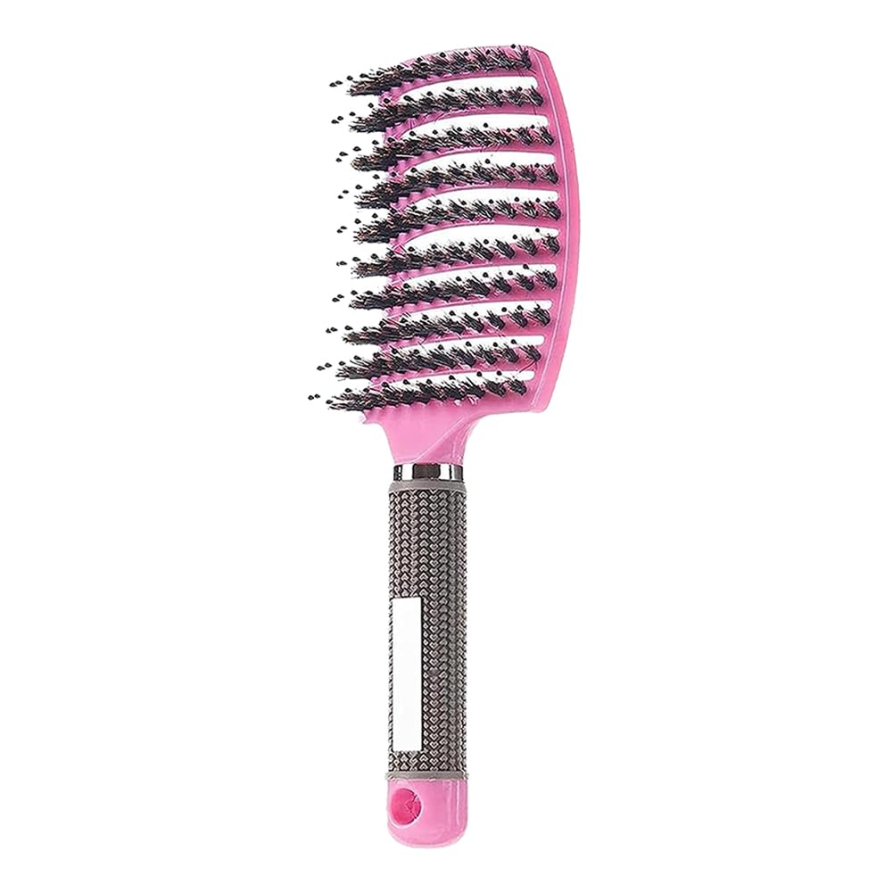 Ultra Detangling Brush - Magical Hairbrush for Wet or Dry Hair | Fast Drying, Massage Design (Pink & Purple)