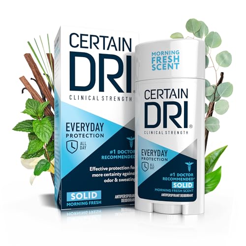 Certain Dri Everyday Strength Clinical Antiperspirant - 72-Hour Sweat & Odor Protection for Excessive Sweating - Strong Deodorant for Men & Women, Fresh Scent, Underarm Sweat Control - 2.6 oz
