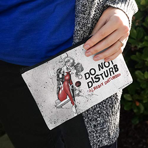Harley Quinn Makeup Bag Organizer - Canvas Travel Pouch