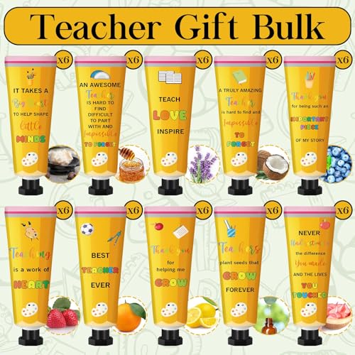 Leelosp 60 Pcs Hand Cream Set - Teacher Appreciation Gifts