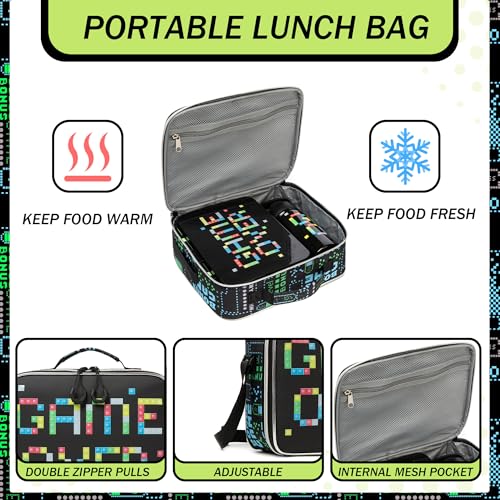 Kids Bento Box Set with Lunch Bag, Water Bottle & Utensils