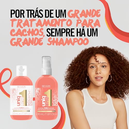 Revlon Professional UniqOne 10-in-1 Sulfate-Free Shampoo for Curls - 7.7 Fl Oz