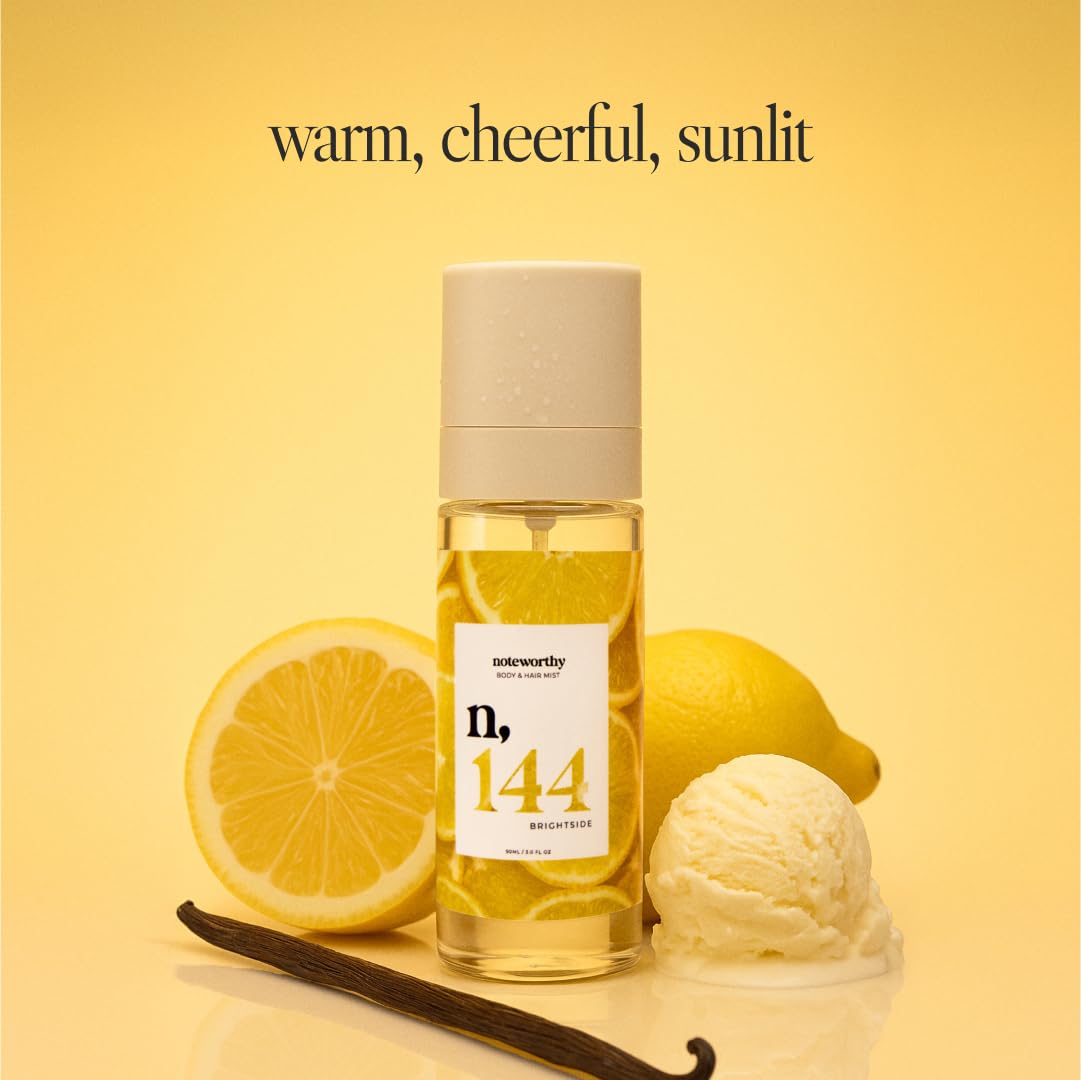 Brightside Body Mist - Italian Citrus & Lemon Blossom | Refreshing Gender-Neutral Fragrance, Travel-Friendly