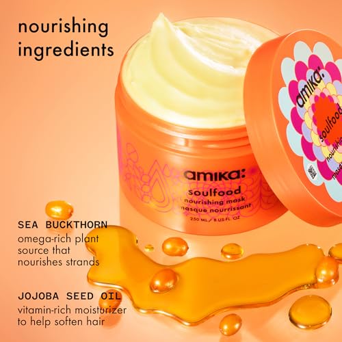 Amika Soulfood Nourishing Mask 3.3 Fl Oz - Deep Conditioning Treatment