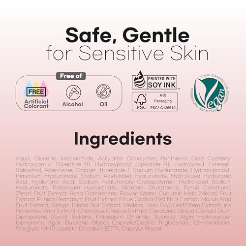 Aurtier Deep Collagen Overnight Mask for Glass Skin, Hydrating & Firming, Vegan Collagen, Pore Minimizer, Sensitive Skin Safe