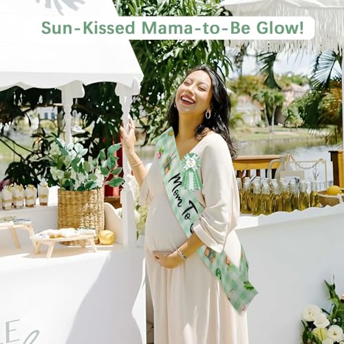 Mom to Be Sash and Dad to Be Corsage Set | Locally Grown Baby Shower Decorations