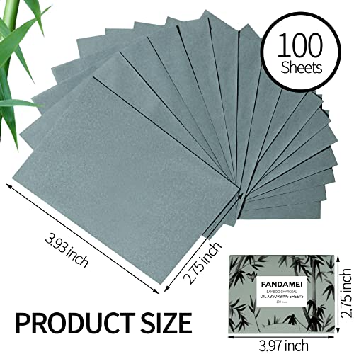 Fandamei Oil Blotting Sheets - 200 Count, Makeup Friendly