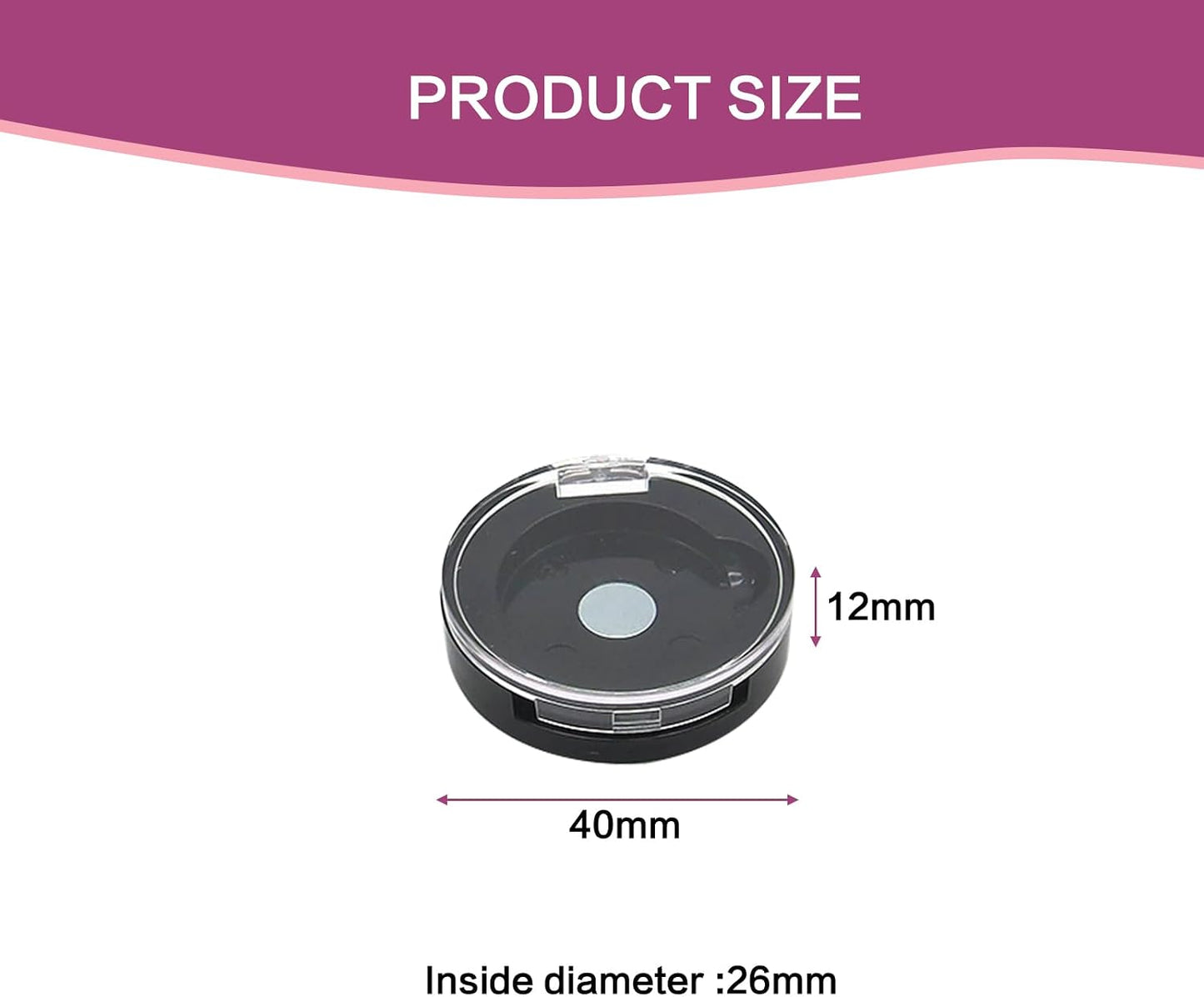 Magnetic Eyeshadow Cases - Refillable Makeup Palette Container for Eyeshadow & Lipstick | 4 Pcs Set