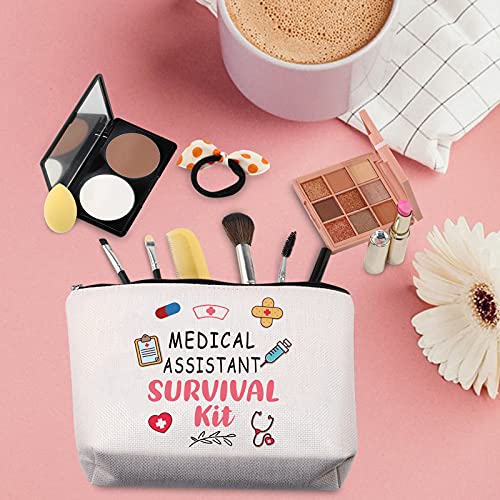 TSOTMO White Medical Assistant Survival Kit Cosmetic Bag