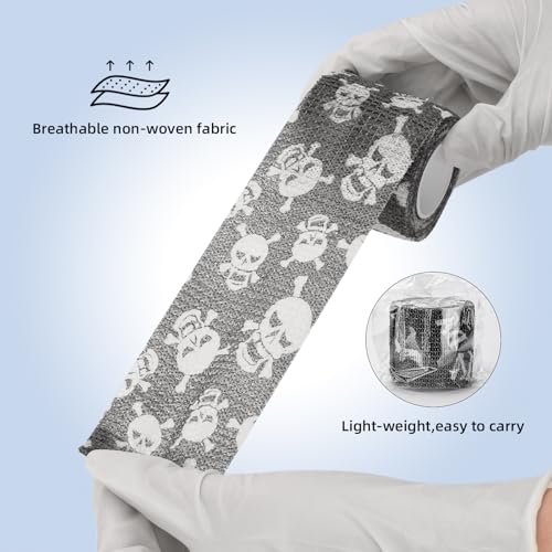 JimKing Self-Adhesive Tattoo Grip Cover - Elastic Bandage Wrap (4pcs)