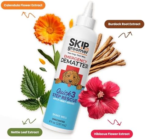 Emergency Dematter Cream & Rake Brush Bundle | At-Home Mat Relief for Goldendoodles, Poodles & Doodles