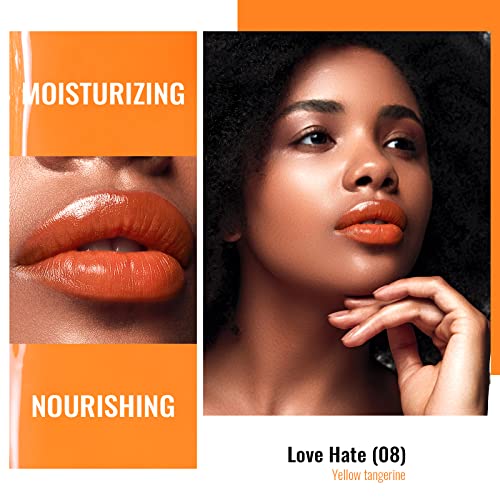 Oulac Moisturizing Shine Lipstick Set 3PCS | Tinted Lip Balm 01+04+08