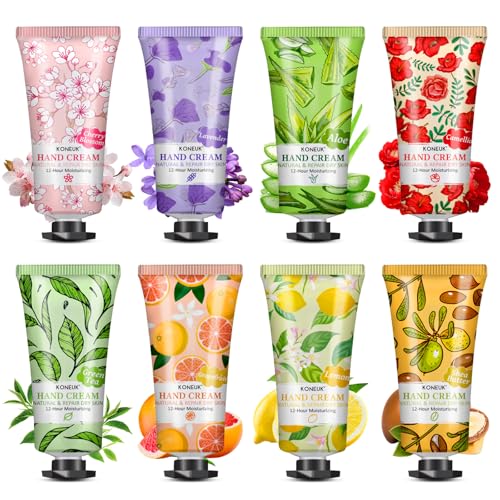 KONEUK 8-Pack Moisturizing Hand Cream Set - Perfect Gifts