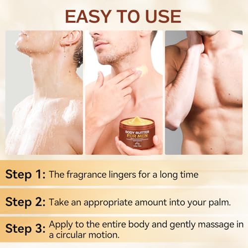 Paistely Pheromone Body Butter for Men - Hydrating & Moisturizing Cream, 2-Pack
