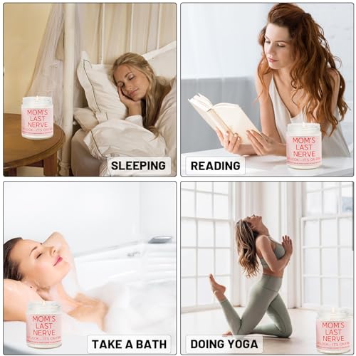 Funny Lavender Scented Candle for Mom | 50-Hour Soy Wax Gift