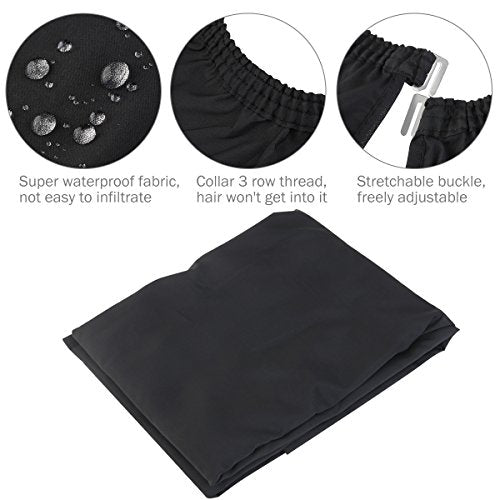 ULTNICE Hairdressing Cape with Viewing Window - Professional Salon & Home Use, Waterproof, 63x57 Inches, Black