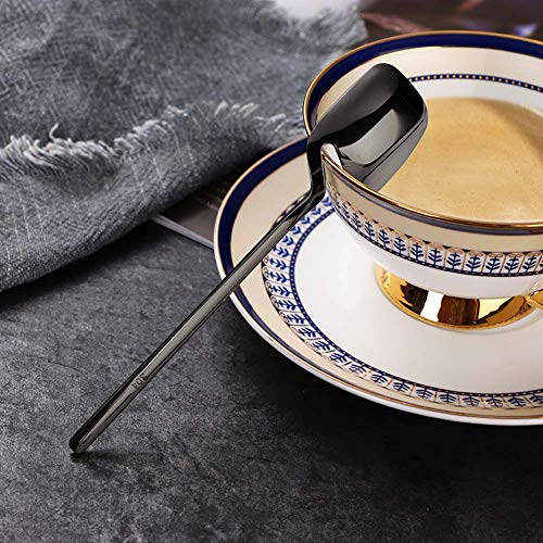 IQCWOOD 5.6 Inch Stainless Steel Espresso Spoons, Set of 6
