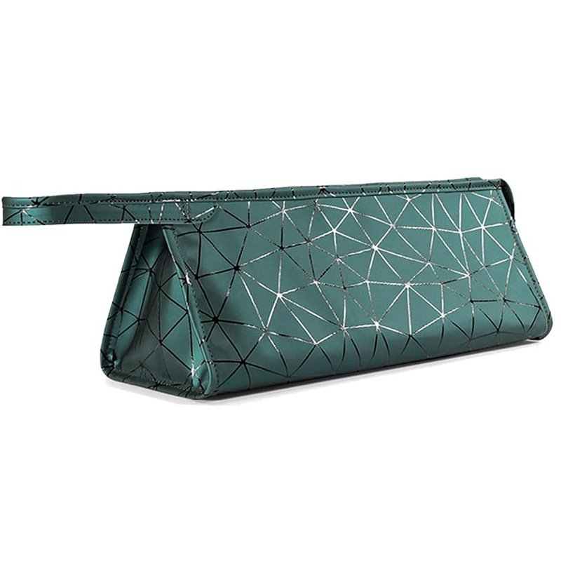 Ezindraw Travel Case Compatible with Dyson Airwrap & Curling Iron/Shark Flexstyle, Portable Carrying Waterproof Organizer for Hair Attachments, Portable Storage Case for Hair Dryer (Emerald Green)