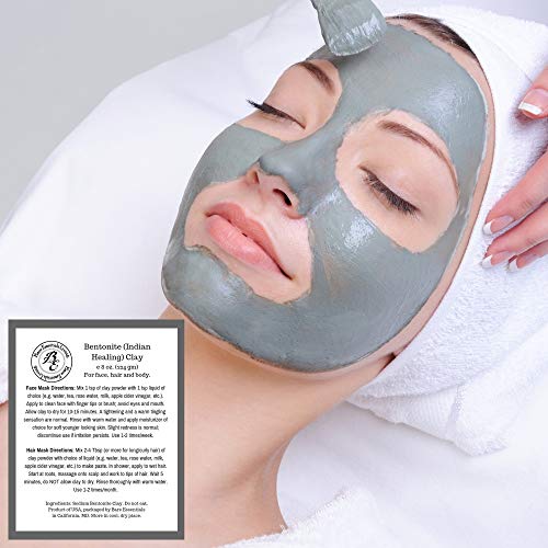 Natural Clay Mask Powder Set: Bentonite, Moroccan Rhassoul & French Green