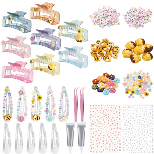 DIY Hair Claw Clip Making Kit - Flower & Cute Aesthetic Craft Set