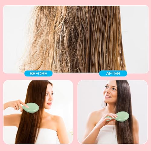 24 Pcs Mini Wet Hair Brush Set Travel Detangling Combs Multicolor