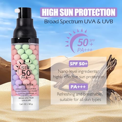 Gravel Dew 2-Pack 3-in-1 SPF 50 Face Primer with Sunscreen & Color Correction