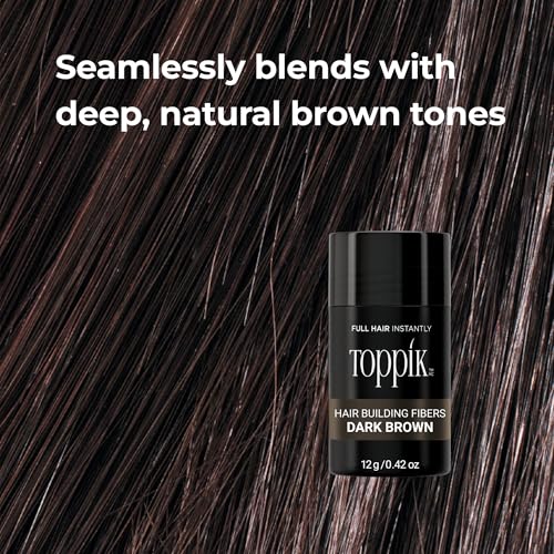 Toppik Hair Building Fibers, Fill In Fine or Thinning Hair Instantly Thicker, Fuller Looking Hair 9 Shades,4 size options