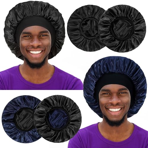 Vidsel 2-Pack Reversible Satin Sleep Bonnet for Hair Protection