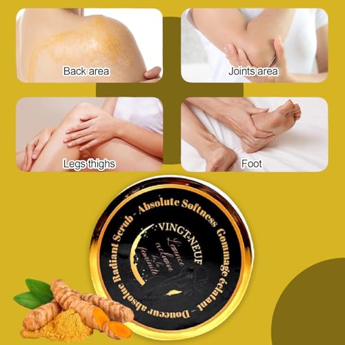 VINGT-NEUF Original Exfoliating Turmeric Body Scrub 280g Brightening & Dark Spot Treatment