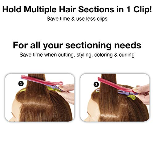 Olivia Garden 2-in-1 Double Sectioning Clip for Hair
