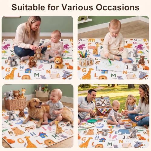 Basumee Waterproof Splat Mat for High Chair | 46"x42" Non-Slip