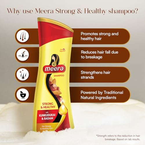 Meera Strong & Healthy Hair Shampoo 180ml | Nourishing & Revitalizing