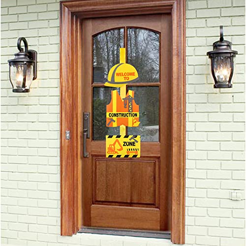 Construction Zone Door Sign - Kids Birthday Party Decoration
