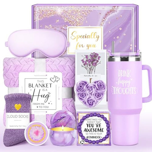 Gift Baskets for Women Birthday Gifts for Women Unique Get Well Gift for Woman Luxury Self Care Gifts for Woman Get Better Soon Care Package Set for Her Spa Kit Box for Mom, Girlfriend, Best Friends