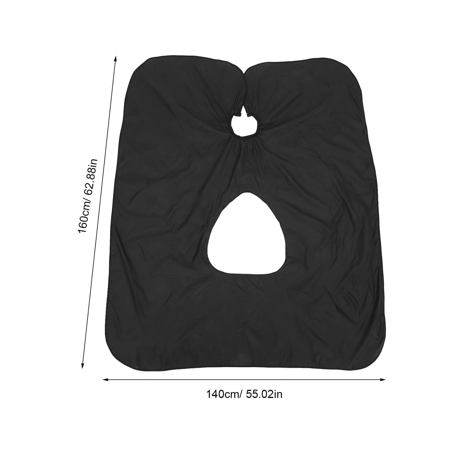 TOVINANNA Professional Barber Cape with Clear Viewing Window - Large Hair Cutting Capes for Men Adult Salon - Waterproof Hairdresser Smock for Styling, Coloring, Home Haircut Accessories, Black