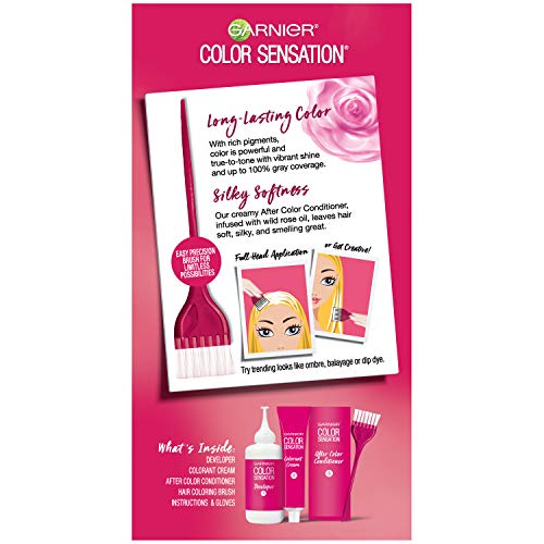 Garnier Hair Color Sensation Rich Long-Lasting Cream 11.3 Extra Light Sun Blonde, Pack of 12
