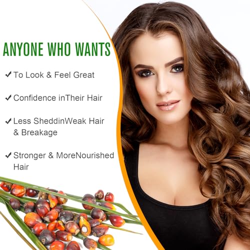 100% Pure Cold-Pressed Batana Oil for Hair Growth & Repair - 60ml