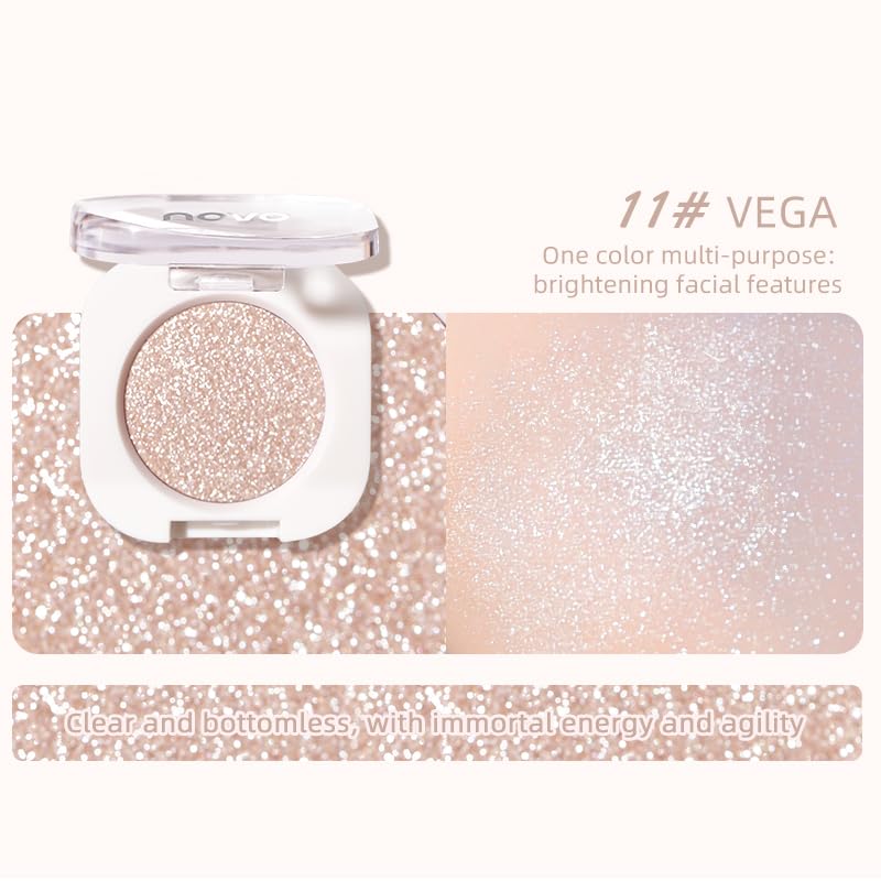 Champagne Glow Eyeshadow - BestLand Ultra-Fine Pigment #11 Weaving Maid