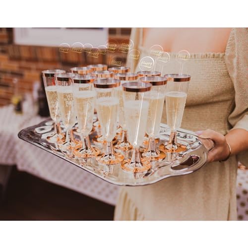 50Pcs Transparent Cocktail Swizzle Sticks - 7 Inch Plastic Mixing Stirrers