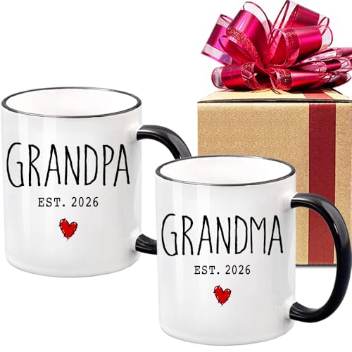 Promoted To Grandparents Mug - Gift for Grandma & Grandpa 2026