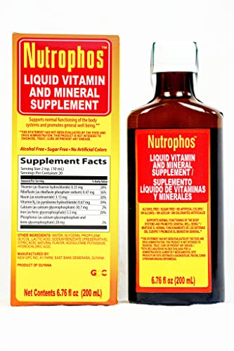 Nutrophos Liquid Nerve Tonic 200ml – Multivitamin Mineral Supplement