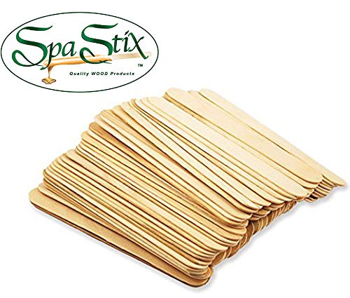 Large Waxing Sticks - 6" x 3/4" Jumbo Applicators, Pack of 200