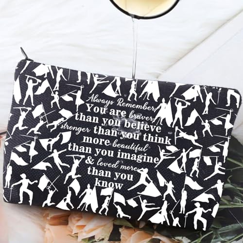 G2TUP Color Guard Gift Makeup Bag - New Flag Guard Themed Cosmetic Bag