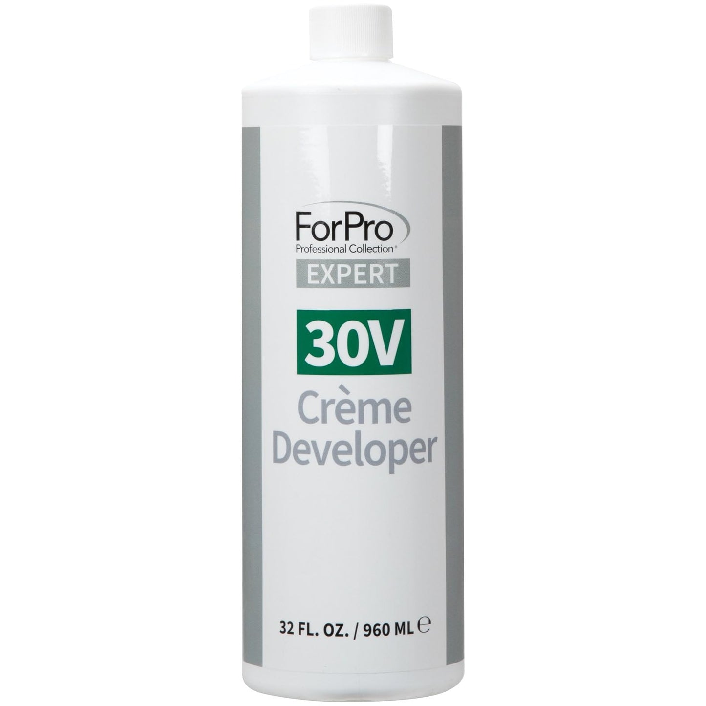 ForPro Expert 30 Volume Crème Developer, 32 Fl Oz – for Hair Lightening, Gray Coverage & Color Deposit with Extra Lift