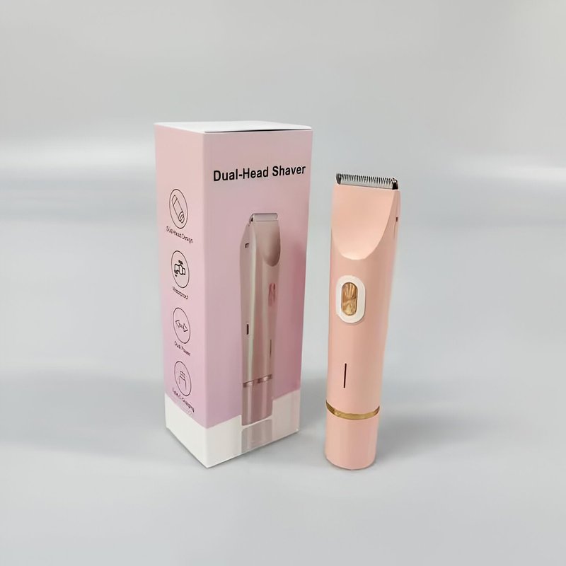 Women’s Electric Bikini Trimmer & Shaver – Waterproof IPX7 Rechargeable Razor for Bikini Line, Underarms, Legs & Body – Hypoallergenic Ceramic Blades – Compact & Portable – Pink