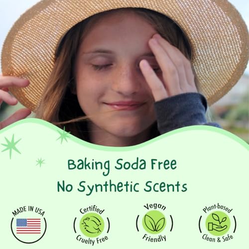 MONA Natural Deodorant for Kids - HONEYDEW 1.76 Oz | Aluminum-Free & Hypoallergenic