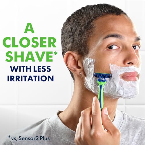 Gillette Sensor3 Sensitive Disposable Razors for Men - 16 Count (2 x 8 Pack)